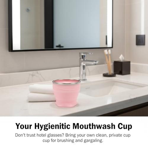 Collapsible Cup with Lid (Sakura Pink)