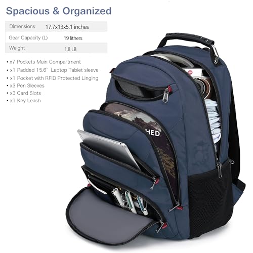 Laptop Backpack for men (15.6 / Classic Navy)