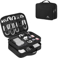 Small Electronic Organizer Travel Case (Antique Black / Small)