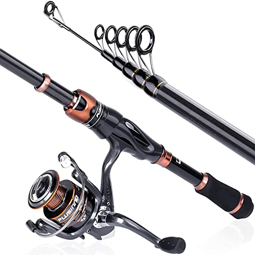 Fishing Rod and Reel Combos (2PACK Full Kit with Carrier Case / 2.10M / 6.89FT)
