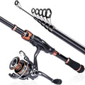 Fishing Rod and Reel Combos (2PACK Full Kit with Carrier Case / 2.10M / 6.89FT)