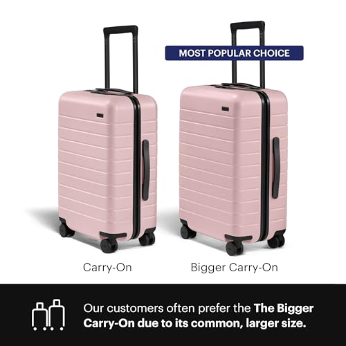 Bigger Carry On Luggage (Blush Pink)
