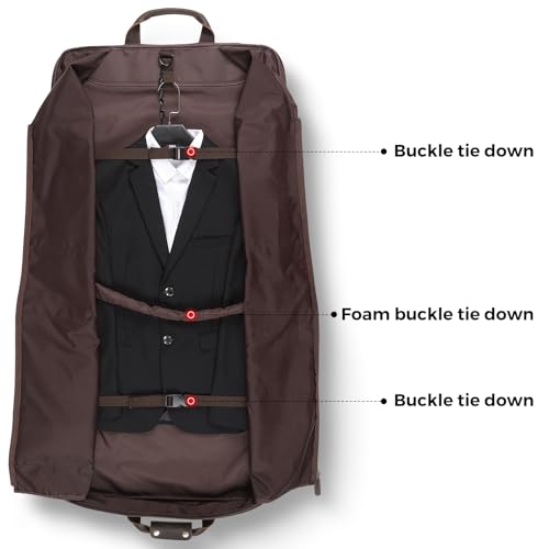 Polare Waxed Canvas Full Grain Leather Trim Garment Carry on Bag for Business Travel