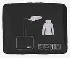 Packing Cubes Set Travel Luggage Organizers Suitcase Lightweight Accessories Black (Black / Fit 24-inch Luggage)