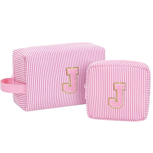 Personalized Initial Makeup Bag 2 (Pink 02)