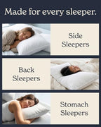 Bed Pillows King Size Set of 2 (King / White)