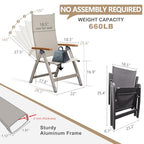 Adjustable Folding Chair (Teak Armrest)