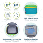 Kids Insulated Lunch Box (9.75 x 7 x 3.25 inches / Monster Green)