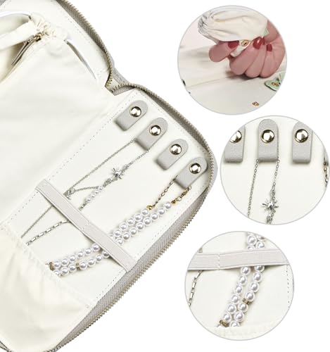 Travel Jewelry Organizer Case (Large Gray)