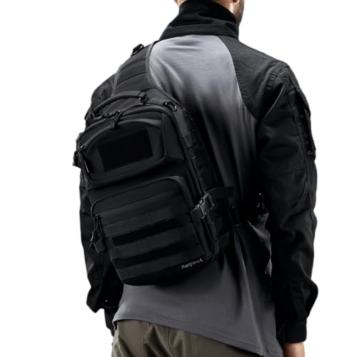 15L Tactical Sling Bag for Men (Black)