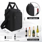 4 Bollte Wine Bag (4 Bottle / Jet Black)