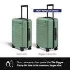 Bigger Carry On Luggage (Sea Green)
