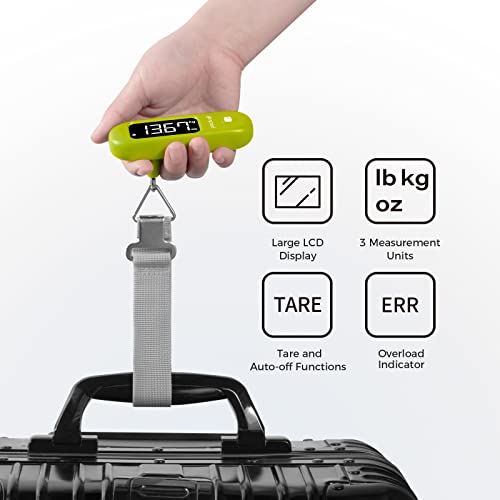 Digital Luggage Scale for Travel (Apple Green)