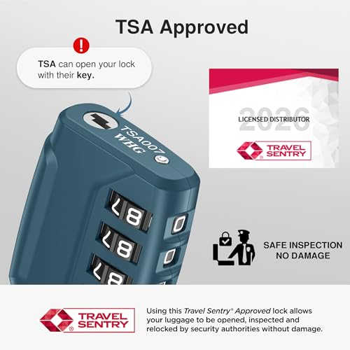 2 TSA Approved Luggage Locks 4 Digit Code Cable Lock Blue Peacock (Basic Blue Peacock)