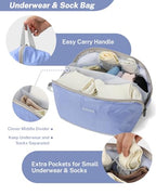 Compression Packing Cubes for Travel (Set of 10 / Light Purple)