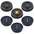 Solar Lights Replacement Top 4 Pack Lantern Light Solar Light Part 2.76 inch Waterproof Round Solar Replacement Lights Garden Patio Decor Light up Your Space (3.4 inch)