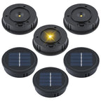 Solar Lights Replacement Top 4 Pack Lantern Light Solar Light Part 2.76 inch Waterproof Round Solar Replacement Lights Garden Patio Decor Light up Your Space (3.4 inch)