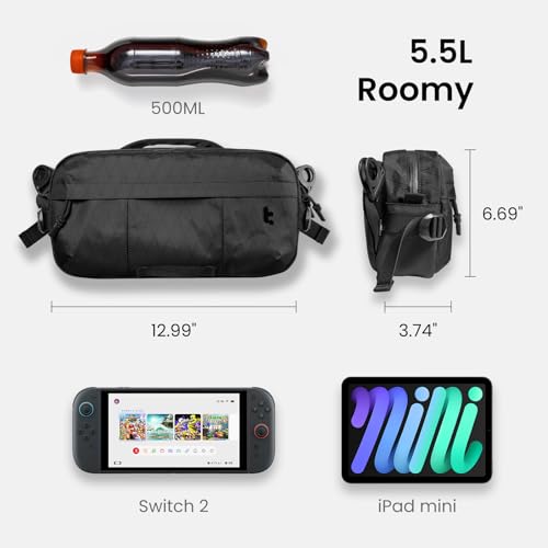 5.5L X Pac Sling Crossbody Bag for Nintendo Switch 2 (X-pac Black)
