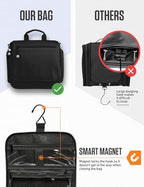 Hanging Travel Toiletry Bag (Black)