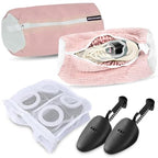 Shoe washing machine bag and dryer kit (Pastel Pink)