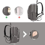 Design Laptop Backpack for Women (Grey)