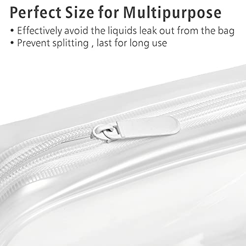Clear Makeup Bag Travel (Y- Bright White / Medium Set)