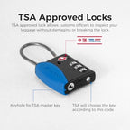 TSA Approved Travel Luggage Locks (Navy / 1 Pack)