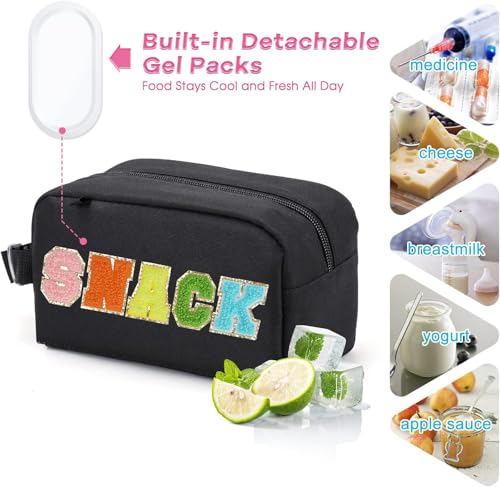 Freezable Snack Bag (Black-snack)