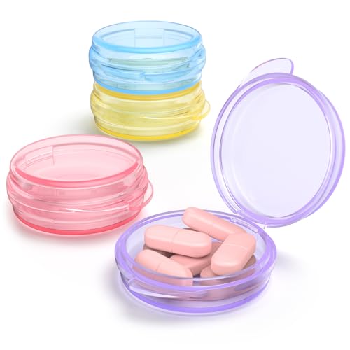 Small Pill Box (4 Pack Purple Pink Blue Yellow)