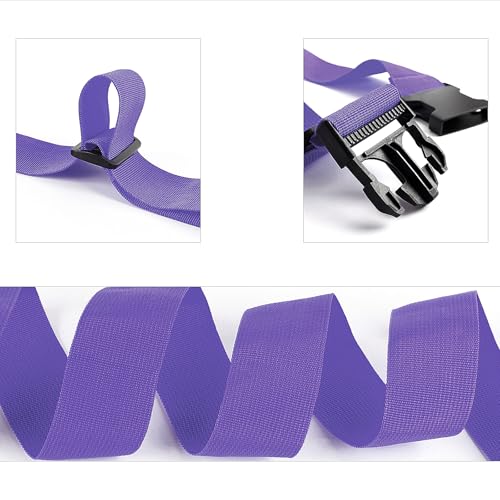 80In Luggage Straps for Suitcase Travel Belt Accessories (4Pcs Purple / 80 In Fix)