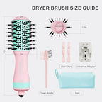 Dual Voltage Travel Dryer Styler in One (50mm Oval / Macaron Pink)