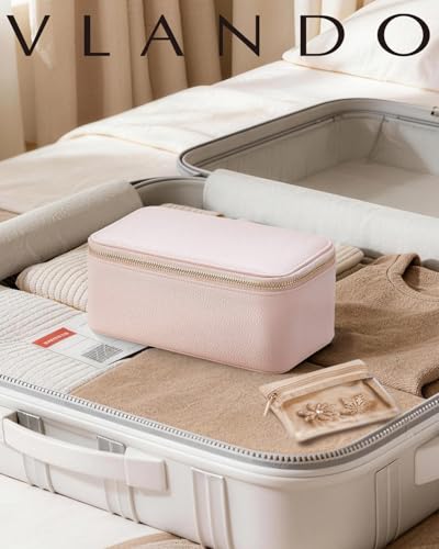 Jewelry Organizer with Clear 12 Velvet Bags (12PCS-Pink)