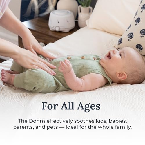 Dohm (White/Gray) The Original White Noise Machine, Relaxing Natural Sound from a Real Fan, Sleep Aid & Noise Cancelling for Adults & Baby, Office Privacy & Meditation, Baby Registry (1 Count (Pack of 1) / White/Gray)