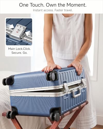 2 Piece Zipperless Luggage Set (Ocean Blue / 1 - 2 Piece Set (20/28))