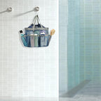 Mesh Shower Caddy Portable with Drawstring (Blue with Drawstring)
