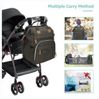 Baby Diaper Bag Backpack with Changing Station Large Capacity Baby Bag for Boys & Girls (Forest)