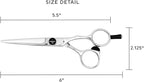 Cricket S1 Pro Series 550 5.5 inch Haircut Shears, Stylist Barber Salon Tools, Hair Cutting Scissors Professional, Convex Edge, Swedish Steel Hair Scissors Professional for Women and Men