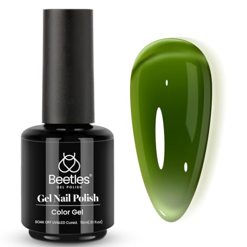 Beetles Green Gel Nail Polish (H - Sheer Green | Green Jelly)