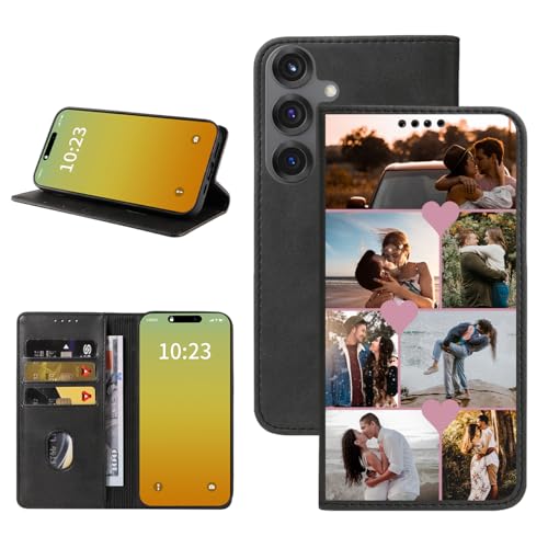 Custom Wallet Phone Case for Samsung Galaxy S25 (Galaxy S25 / Black-E)