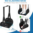 2 Pack Foot Hammock for Plane Travel (2 Pcs Black)
