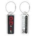 Lost and Found Luggage Tags (Black 2 Pk Small)