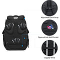 Laptop Backpack 18.4 Inch Computer Backpack for Men (Black/Haze Blue / 18.4 inch)