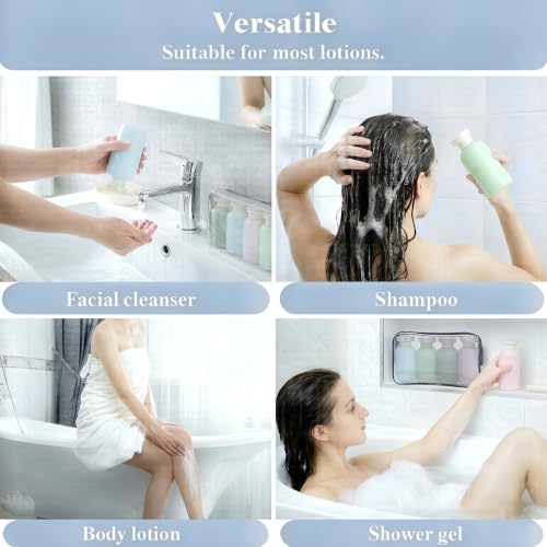 Travel Shampoo Bottles for Toiletries (Garden Series)