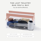 Parcel Clear Travel Kit with Zipperless Magnetic Closure (Rose / Extra Large)