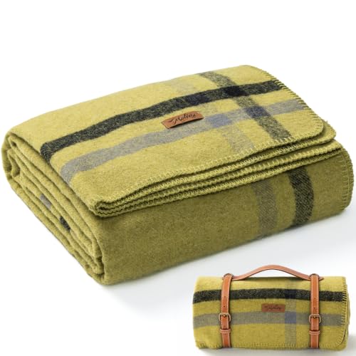 100% Wool Blanket (Forest / Medium)