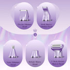 5-in-1 Bikini Trimmer for Women, Gifts for Women, Grooming Kit (Metallic Purple)