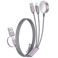 1Pack Travel Essentials for Apple Watch Charger (Gray / 1Pack-6 FT)