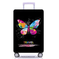 Thicker Luggage Cover Elastic Suitcase Cover Protector Fits 18 (Butterfly / L)