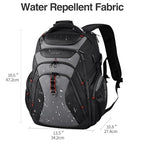 Laptop Backpack 17.3 Inch XL Computer Backpack for Men (Black/Grey / 17.3 inch)