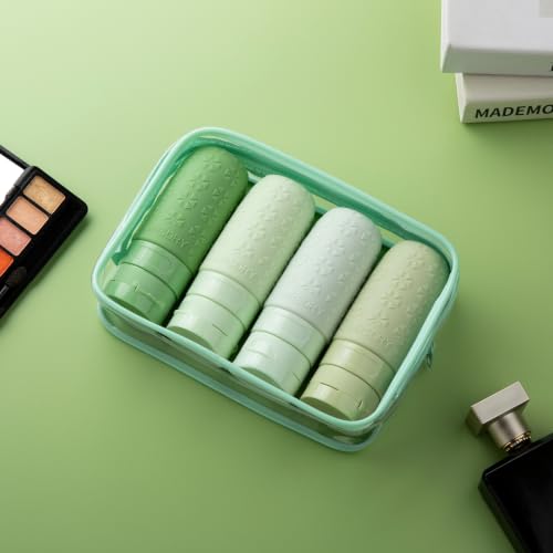 Travel Bottles for Toiletries (Green / 2 Ounces)